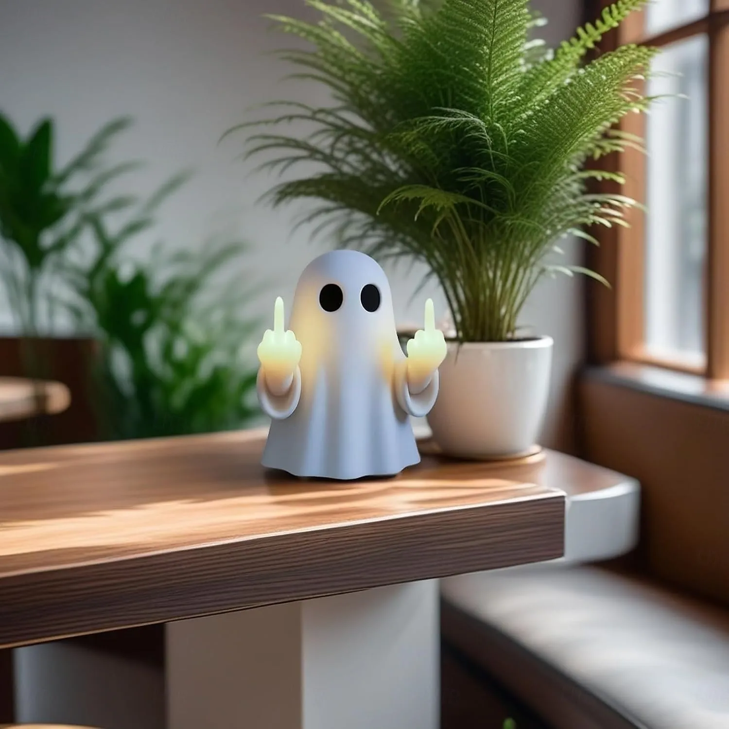 Halloween Ghost Finger Night Light Spooky Ghost Lamp Statue Cute Finger Night Light Ornaments Perfect for Indoor & Porch Halloween Decor 2026 - GBP £16.49 –P5