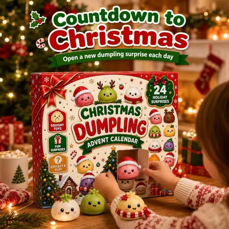 24-Day Christmas Squishy Advent Calendar – Surprise Countdown for Kids